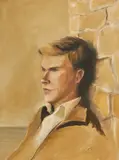 Richard Schrack by Robert R. Bliss, 1949, oil on canvas, sold Jan 2021
