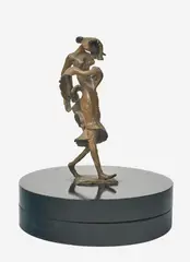 Small Exorcism by Milton Hebald, bronze on wood base, sold Jan 2021