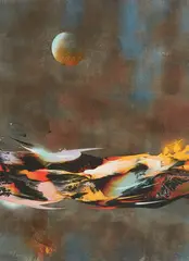Primavera by Leonardo Nierman, screenprint on embossed paper, sold Feb 2021