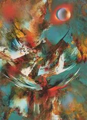 Eclipse by Leonardo Nierman, screenprint on embossed paper, sold Feb 2021