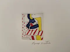 Female Study by Knox Martin, etching and aquatint printed in colors on BFK Rives paper, sold Feb 2021