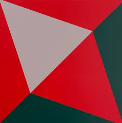 Lavender Triangle by Charles Hinman, 2014, screenprint, sold Feb 2021
