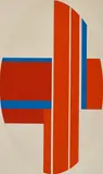 Untitled (Abstract composition) by Ilya Bolotowsky, lithograph, sold Feb 2021