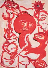 La Rose by Herbert Gentry, lithograph, sold Feb 2021