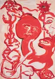 La Rose by Herbert Gentry, lithograph, sold Feb 2021