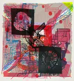 silkscreen on 320 gram Coventry Rag paper by Joanne Greenbaum, silkscreen on 320 gram Coventry Rag paper, sold Feb 2021
