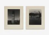 World Trade Center #1 & #4 by Todd Watts, 1972, gelatin silver print laid down on paper, sold Feb 2021