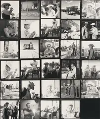 James Dean on Location for 'Giant' In Marfa, Texas by Sid Avery, 1955, silver gelatin contact sheet, sold Feb 2021