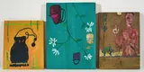 Works on board (3) by Lowell Boyers, oil on board, sold Feb 2021