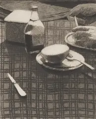 Still Life with Maple Syrup by Linda Plotkin, etching, sold Feb 2021