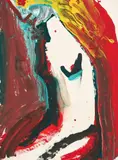 Nude by Bengt Lindström, acrylic on paper, sold Feb 2021