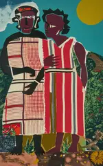 Untitled by Romare Bearden, screenprint, sold Feb 2021