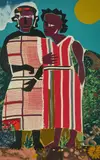 Untitled by Romare Bearden, screenprint, sold Feb 2021