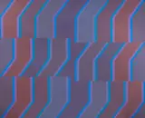 Open Series, Blue Jay by Michael Loew, 1972, acrylic on canvas, sold Feb 2021