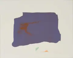 Variation II on Mauve Corner by Helen Frankenthaler, 1969, lithograph, sold Feb 2021