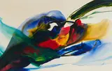 Phenomena Nearing Spring Solstice by Paul Jenkins, 1966, oil on canvas, sold Feb 2021