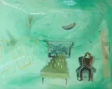 At Home 2 by Sophie von Hellerman, 2007, acrylic on canvas, sold Feb 2021