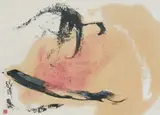 Untitled by Zhang Wei, oil on rice paper, sold Feb 2021