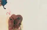 Untitled by Stephanie Pryor, acrylic ink and acrylic paint on gessoed rag paper, sold Feb 2021
