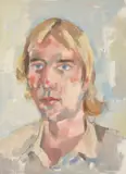 Portrait of a Man, Blonde Hair by George Ayers Cress, oil on canvas, sold Jan 2024