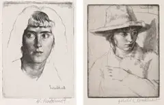 (i) PHEMIE (MARGUERITE), 1924, (ii) YOLANDE (MRS RUSHBURY) by Gerald Brockhurst, 1920, Edition: edition: (i) edition of 76(ii) edition of 40, sold May 2016