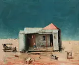 Outback by Sali Herman, 1946, oil on canvas on composition board, sold Dec 2015