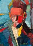 Son Of Mars by Guy Grey-Smith, c.1962, oil and beeswax emulsion on gauze on composition board, sold Dec 2015