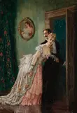 That Secret by Norman Lindsay, c.1950s, oil on canvas on board, sold Dec 2015