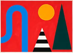 Junction by John Coburn, 1970, gouache on paper, sold Dec 2015