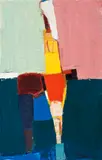 Figure by Guy Grey-Smith, 1974, oil and beeswax emulsion on gauze on composition board, sold Dec 2015