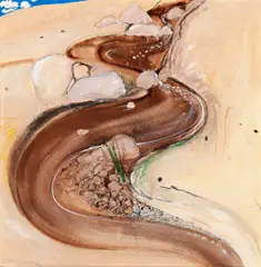2Pm Light Early January by Brett Whiteley, 1984, mixed media on card on board, sold Dec 2015