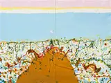 Low Tide, Cable Beach, Broome by John Olsen, 2003, oil on board, offered Dec 2015