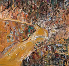 Flooded Creek by Fred Williams, 1977, oil on canvas, sold Dec 2015