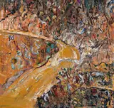 Flooded Creek by Fred Williams, 1977, oil on canvas, sold Dec 2015