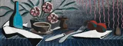 Still Life by Peter Purves Smith, 1937, oil on hessian, sold Dec 2015