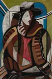 Seated Figure (Portrait Of Ann, Lady Butler) by Roy De Maistre, c.1954, oil on board, sold Dec 2015