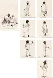 Profiles Of The Aborigines Of New South Wales by William Henry Fernyhough, 1840, eight pen and ink drawings on Ruse & Turner’s wove paper, sold Dec 2015