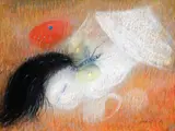 Figure With Large Moth by Arthur Boyd, c.1964, pastel on paper, offered Dec 2015