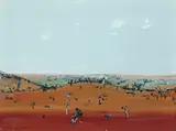 Landscape, Rollings Hills by Fred Williams, c.1971-73, gouache on paper, sold Dec 2015
