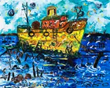 Tug Boat, Williamstown Port by John Perceval, c.1993, oil on linen, sold Dec 2015