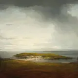 Crofts On Loch Eriboll by Alexander McKenzie, 1999, oil on canvas, sold Dec 2015