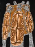 Women’S Dreaming by Uta Uta Tjangala, 1972, synthetic polymer powder paint on composition board, sold Dec 2015