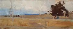 Bathurst Plain by Sydney Long, 1902, oil on panel, sold Dec 2015