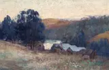 Evening, Warrandyte by Clara Southern, oil on canvas on board, offered Dec 2015