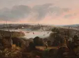 View Of Sydney From The North Shore by George Edwards Peacock, 1848, oil on canvas, sold Dec 2015