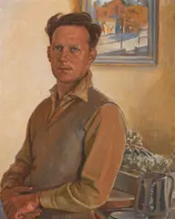 Self Portrait by Harold Abbott, 1946, oil on canvas, offered Dec 2015