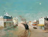 Ellen St, Port Pirie by Sali Herman, 1965, oil on canvas, sold Dec 2015