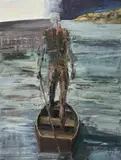Large Boatman by Euan MacLeod, 2006, oil on canvas, sold Aug 2015