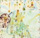 Frutta Del Mare by John Olsen, 1991, watercolour and pastel on paper, offered Aug 2015