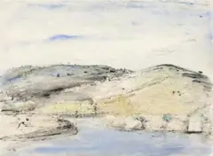 Werri Creek by Lloyd Rees, 1969, watercolour and pen on paper, sold Aug 2015